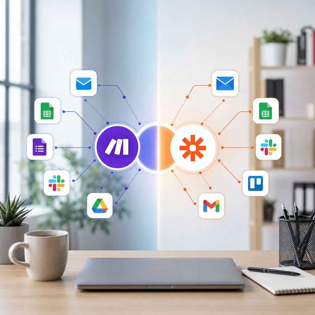 Comparison of Make and Zapier automation systems